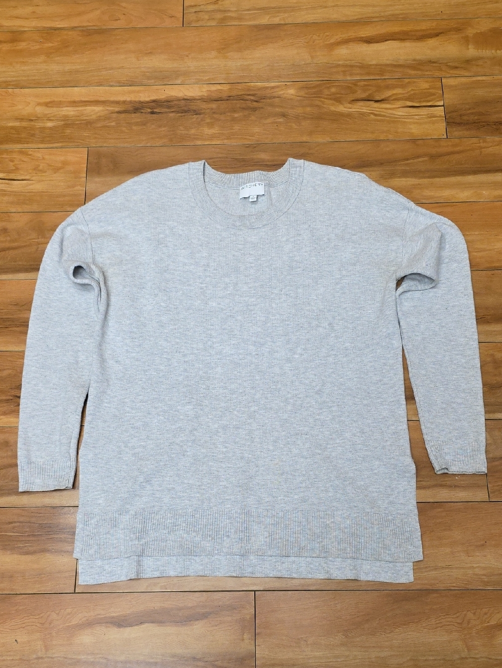 Witchery Crewneck Split Hem Long Sleeve Casual Sweater Size Small